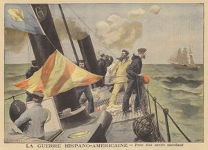 A guerra hispano-americana: captura de um navio mercante